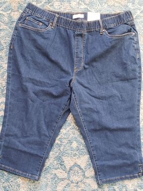 Croft & Barrow Elastic Waist Capris Size PXXL NWT